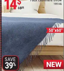 Rossy Faux cashmere throw offer