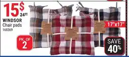 Rossy WINDSOR Chair pads offer