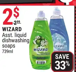 Rossy WIZARD Asst. liquid dishwashing soaps offer