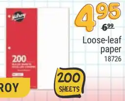 Rossy Loose-leaf paper offer