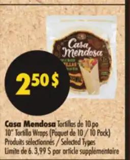 Pharmaprix Casa Mendosa 10 Tortilla Wraps offer