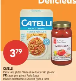 Pharmaprix CATELLI Gluten Free Pasta (340 g) or PC Pasta Sauce offer