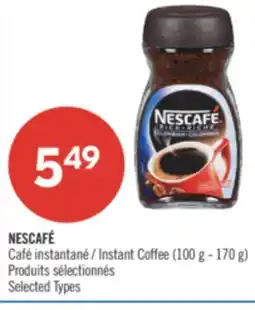 Pharmaprix NESCAFÉ Instant Coffee offer