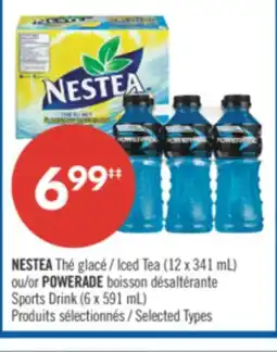 Pharmaprix NESTEA Iced Tea (12 x 341 mL) or POWERADE Sports Drink (6 x 591 mL) offer