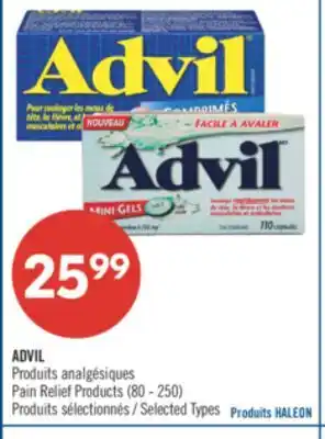 Pharmaprix Advil Pain relief Products offer