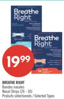 Pharmaprix BREATHE RIGHT Nasal Strips (26 - 30) offer