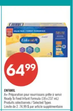 Pharmaprix ENFAMIL Ready To Feed Infant Formula (18 x 237 mL) offer