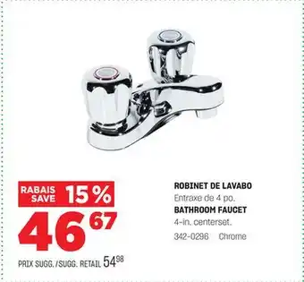 BMR ROBINET DE LAVABO offer