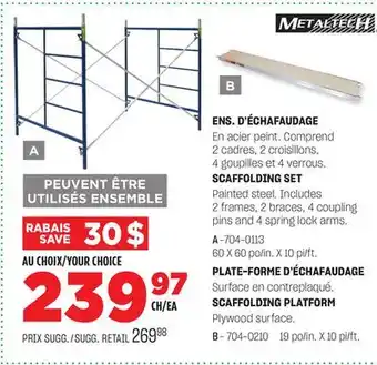 BMR ENS. D'ÉCHAFAUDAGE offer