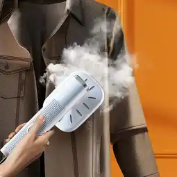 Usmixi Upgrade Portable Mini Ironing Machine, Rotatable Handheld Steam Iron, Foldable Travel Garment for Fabric Clothes,Good 