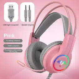 Walmart onlyliua Clearance Savings H200 Gaming Headset Double 3.5mm Over-Ear Stereo Gaming Headphone Microphone Flash Deals offer