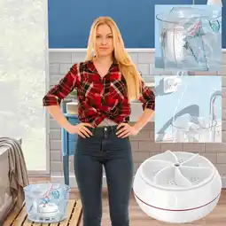 Walmart zanvin Gifts for Mother's day, Folding Washing Machine Socks Panties Mini Turbo Washing Machine Dorm Portable Lazy Washing Ma offer