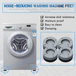 Walmart Agiferg Anti-slip And Noise-reducing Washing Machine Feet Rubber Anti-vibration Pad 4PCS offer