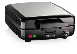 Walmart Krups Removable Plates Stainless Steel 4-Slice Belgian Waffle Maker offer