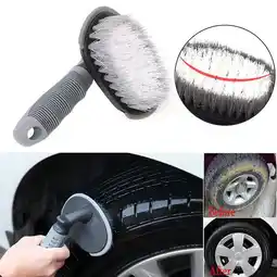 Walmart Agiferg Car Tyre Cleaning Brush Motorcycle Wheel Scrub Brush Washing Cleaning Tool offer