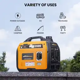 Walmart MaXpeedingrods 3500W Generator 52lb Portable Inverter Ultralight Outdoor Camping Motorhome Caravan Petrol Gasoline Power Equi offer