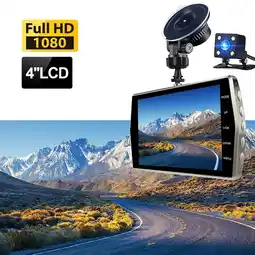 Walmart Suokom Car Camera 4-Inch Dash Cam Front And Rear Dual Recording HD 1080p Night Vision Dash Cam 170 ° Large Wide-angle Motion offer