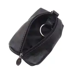 Walmart jovati Key Case for Car Keys Unisex Leather Key Case Wallet Pouch Bag Keychain Holder with Key Zipper offer