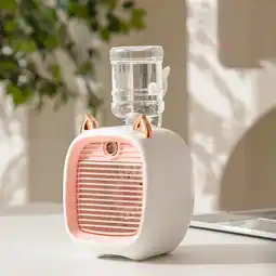Walmart Dianli Clearance Water Air-conditioning Fan, Mini Fan, USB Fan, Desktop Turbo Spray Humidification Cooler Flash Deals offer