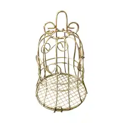 Walmart Lolmot Gold Hollowed Out Iron Bell Candy Box with Bird Cage Shape Candy Box Metal Iron Box offer