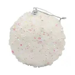 Walmart Christmas Ball Decorations Christmas Pearl Sequins Glitter Baubles Ball Xmas Tree Ornament Decoration 8CM Grandparents Christ offer