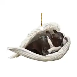 Walmart Fiudx Home Decorations for Living Room Car Angel Puppy Sleeping Car Trailer Inside The Rearview Mirror Decorative Penda Summe offer