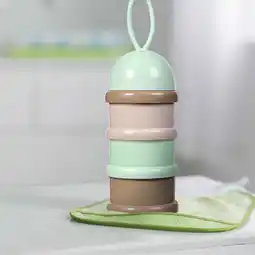 Walmart XZNGL Color Baby Three-Layer Milk Powder Box Independent Layered Milk Powder Box Childrens Portable Rotating Milk Powder Box offer