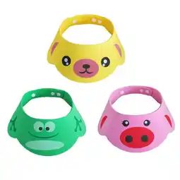 Walmart XZNGL Adjustable Baby Child Kids Shampoo Bath Shower Cap Hat Wash Hair 3PCS offer