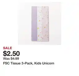 Chapters Indigo FSC Tissue 3-Pack, Kids Unicorn offer