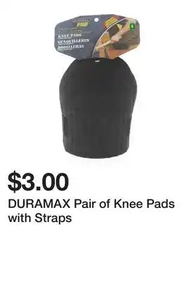 Dollarama DURAMAX Pair of Knee Pads with Straps offer