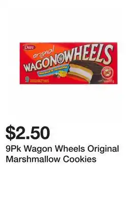 Dollarama 9Pk Wagon Wheels Original Marshmallow Cookies offer