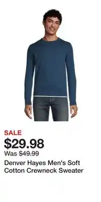 Mark's Denver Hayes Men's Soft Cotton Crewneck Sweater offer