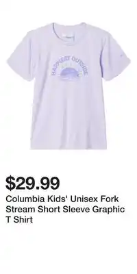 Mark's Columbia Kids' Unisex Fork Stream Short Sleeve Graphic T Shirt offer