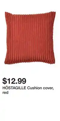 IKEA HÖSTAGILLE Cushion cover, red offer