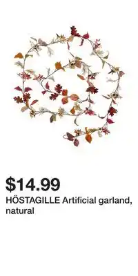 IKEA HÖSTAGILLE Artificial garland, natural offer