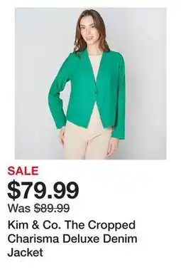 TSC Stores Kim & Co. The Cropped Charisma Deluxe Denim Jacket offer