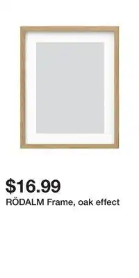 IKEA RÖDALM Frame, oak effect offer