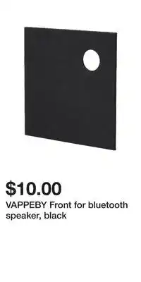 IKEA VAPPEBY Front for bluetooth speaker, black offer