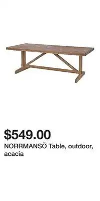 IKEA NORRMANSÖ Table, outdoor, acacia offer