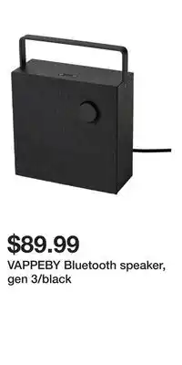 IKEA VAPPEBY Bluetooth speaker, gen 3/black offer