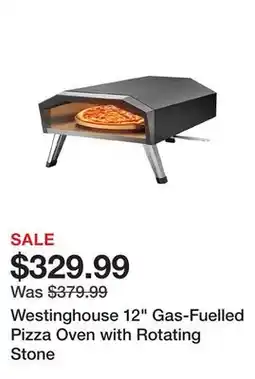 TSC Stores Westinghouse 12 Gas-Fuelled Pizza Oven with Rotating Stone offer