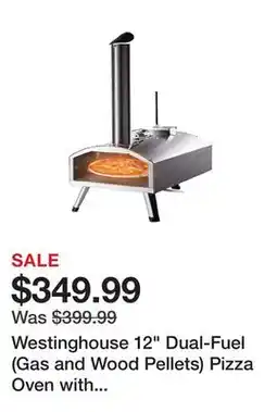 TSC Stores Westinghouse 12 Dual-Fuel (Gas and Wood Pellets) Pizza Oven with Rotating Stone offer