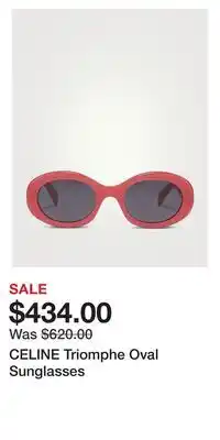 Holt Renfrew CELINE Triomphe Oval Sunglasses offer