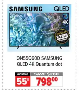 2001 Audio Video SAMSUNG 55|| QLED 4K Quantum dot offer