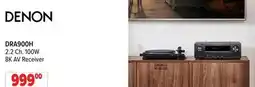 2001 Audio Video DENON 2.2 100W 8K AV Receiver offer