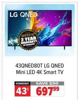 2001 Audio Video LG QNED Mini LED 4K Smart TV offer