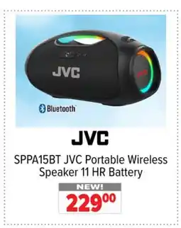 2001 Audio Video JVC Portable Wireless Speaker offer