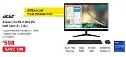 Visions Electronics Acer Aspire C24 All-in-One PC Intel Core i3-1215U offer