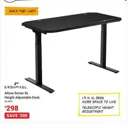 Visions Electronics Ergopixel Altura Series XL Height Adjustable Desk offer