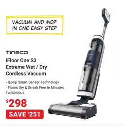 Visions Electronics iFloor One S3 Extreme Wet/Dry Cordless Vacuum offer